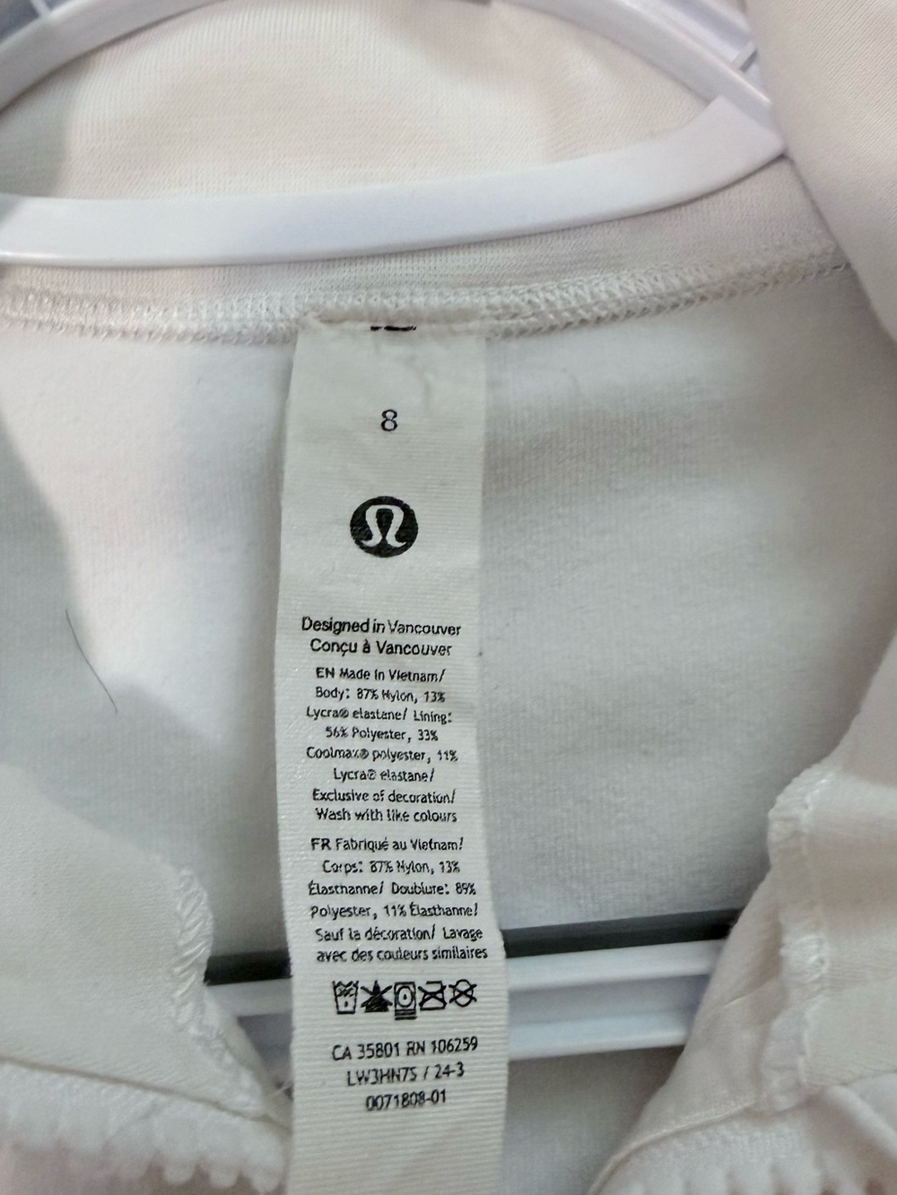 lululemon athletica Women's Cream Full‑Zip Jacket - Picture 2 of 6
